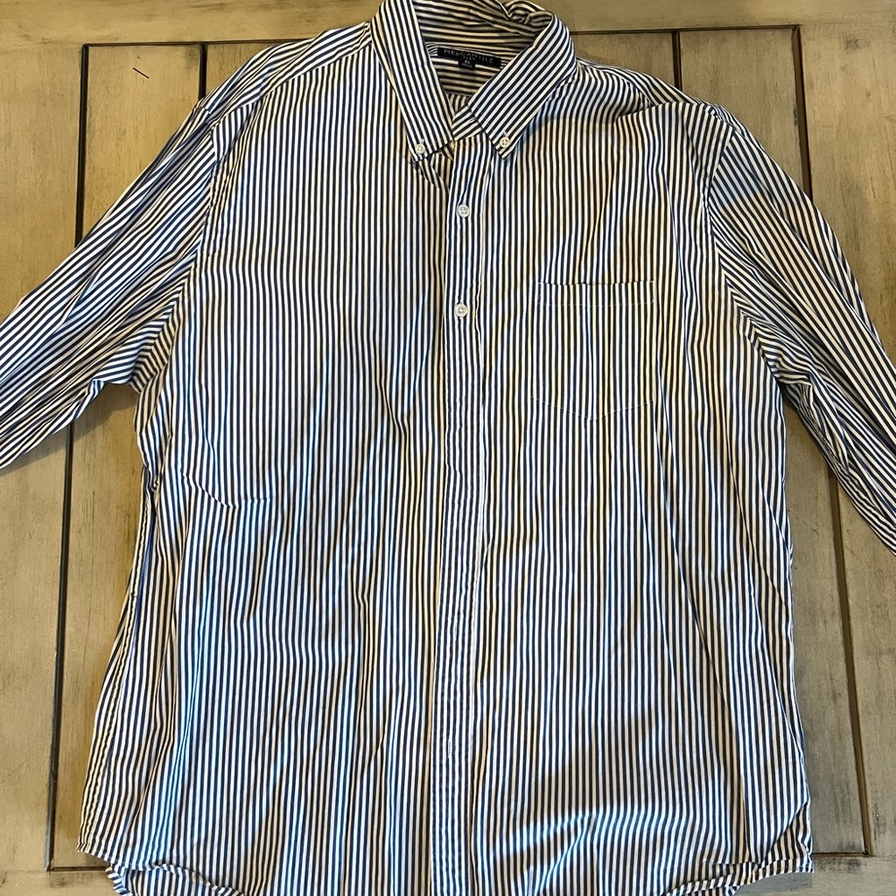 J. Crew | Button Down | XL | Blue & White Striped